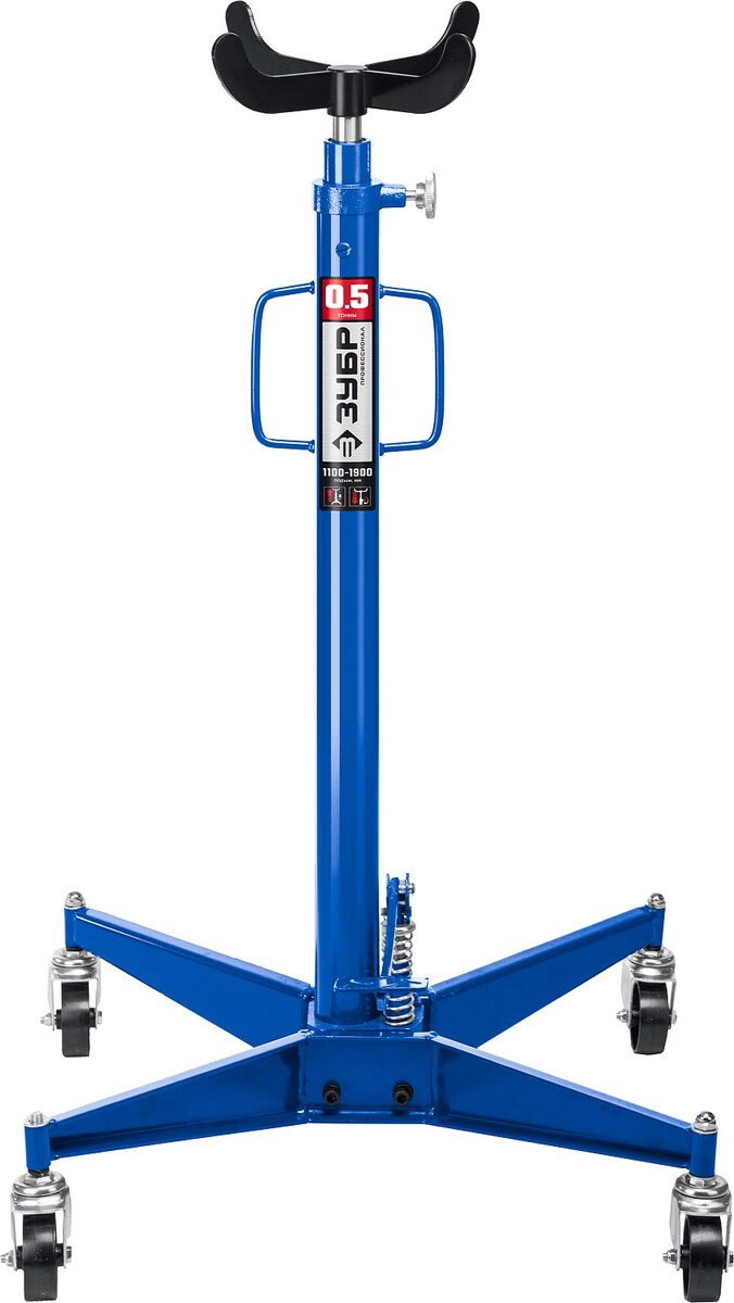 ЗУБР 0.5 т, 1100 - 1900 мм, гидравлическая трансмиссионная стойка, Профессионал (43061-0.5) — Фото 1